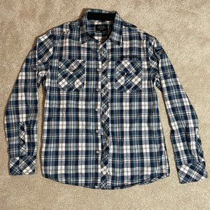 Men's medium Blue/Black Renewal Supreme Heritage long sleeve shirt